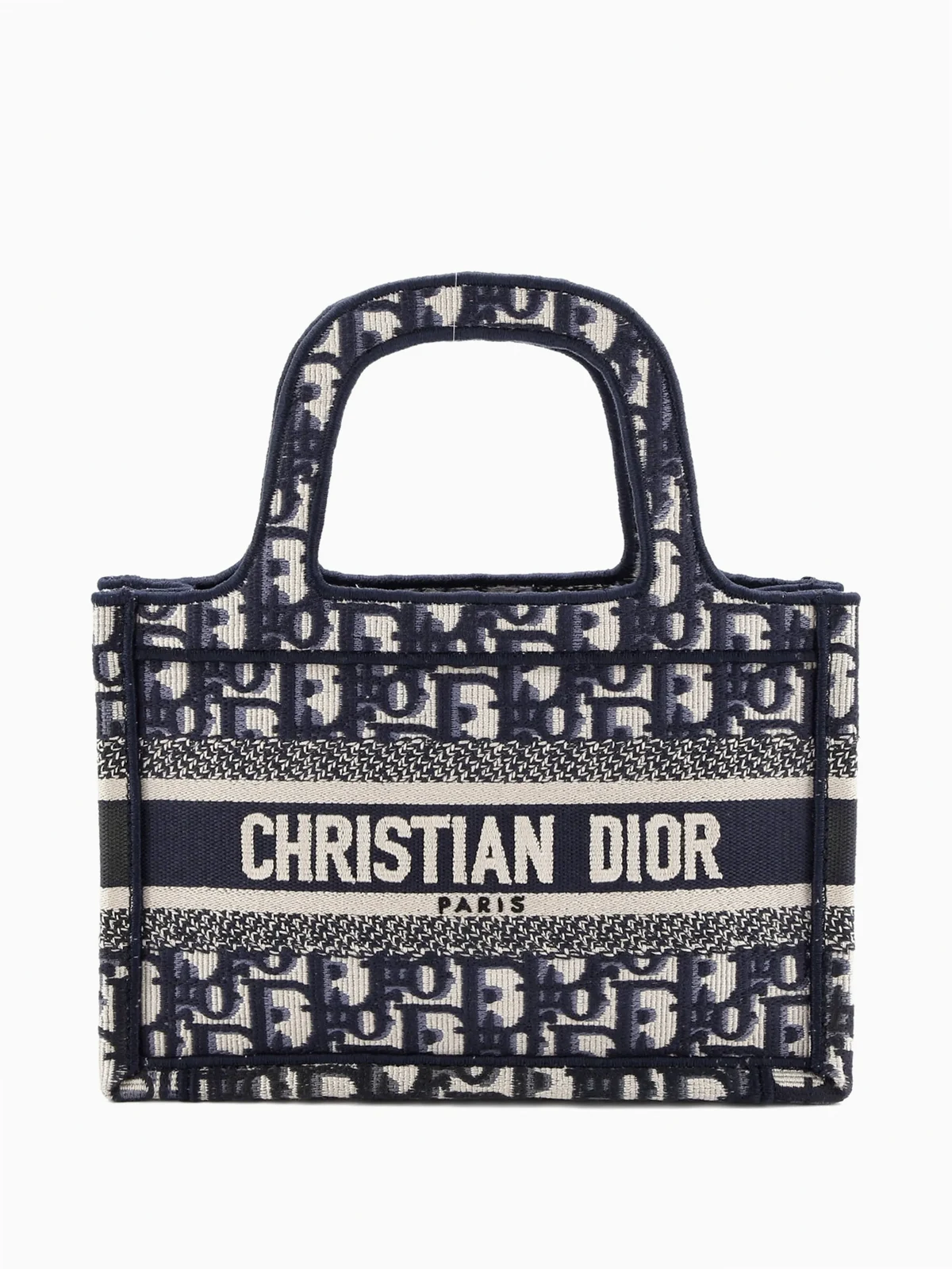 Book Oblique Mini-Tote Bag aus Canvas