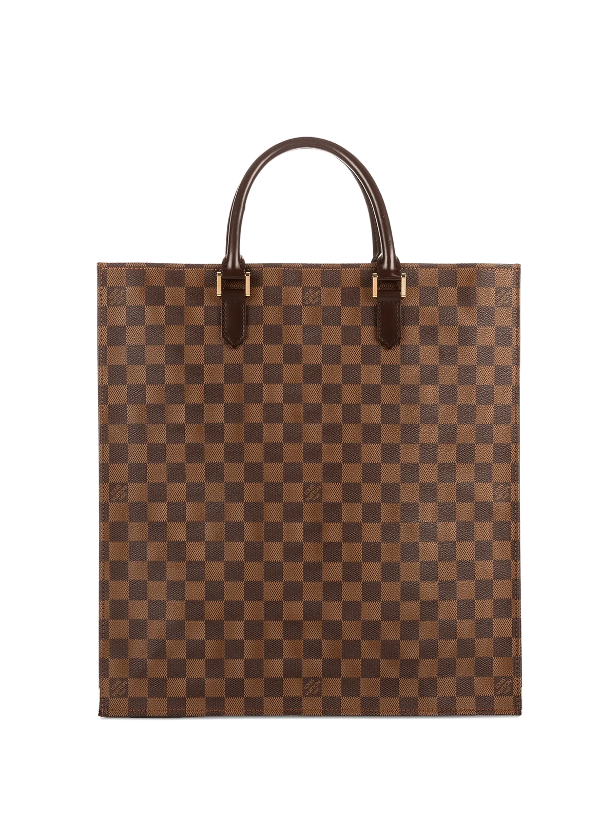 Karierter Sac Plat Tote Bag