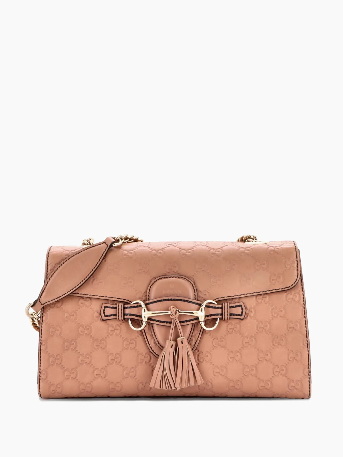 Emily Chain Flap Bag Guccissima Leather Medium shoulder bag