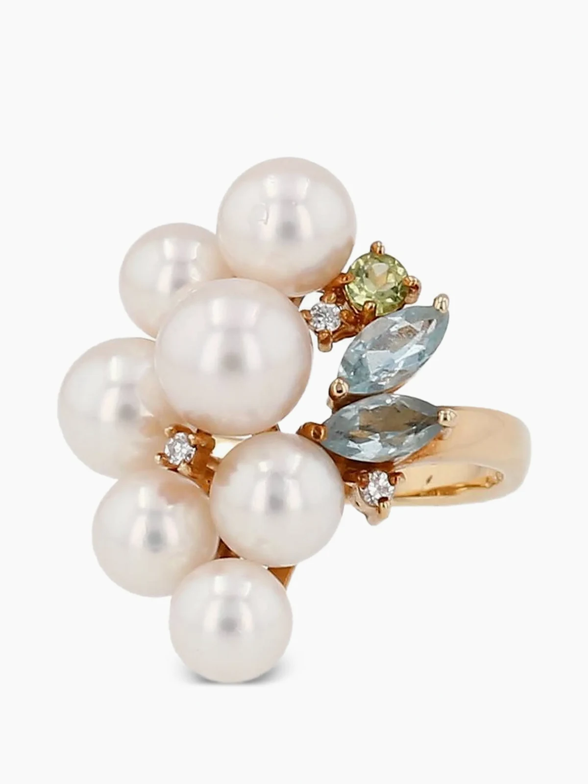 2000s multi-stone ring