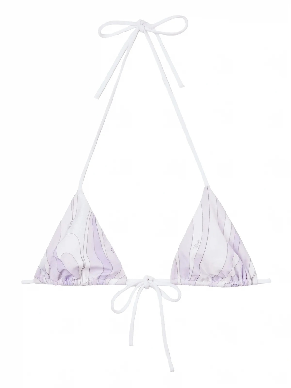 Triangel-Bikini mit Marmo-Print