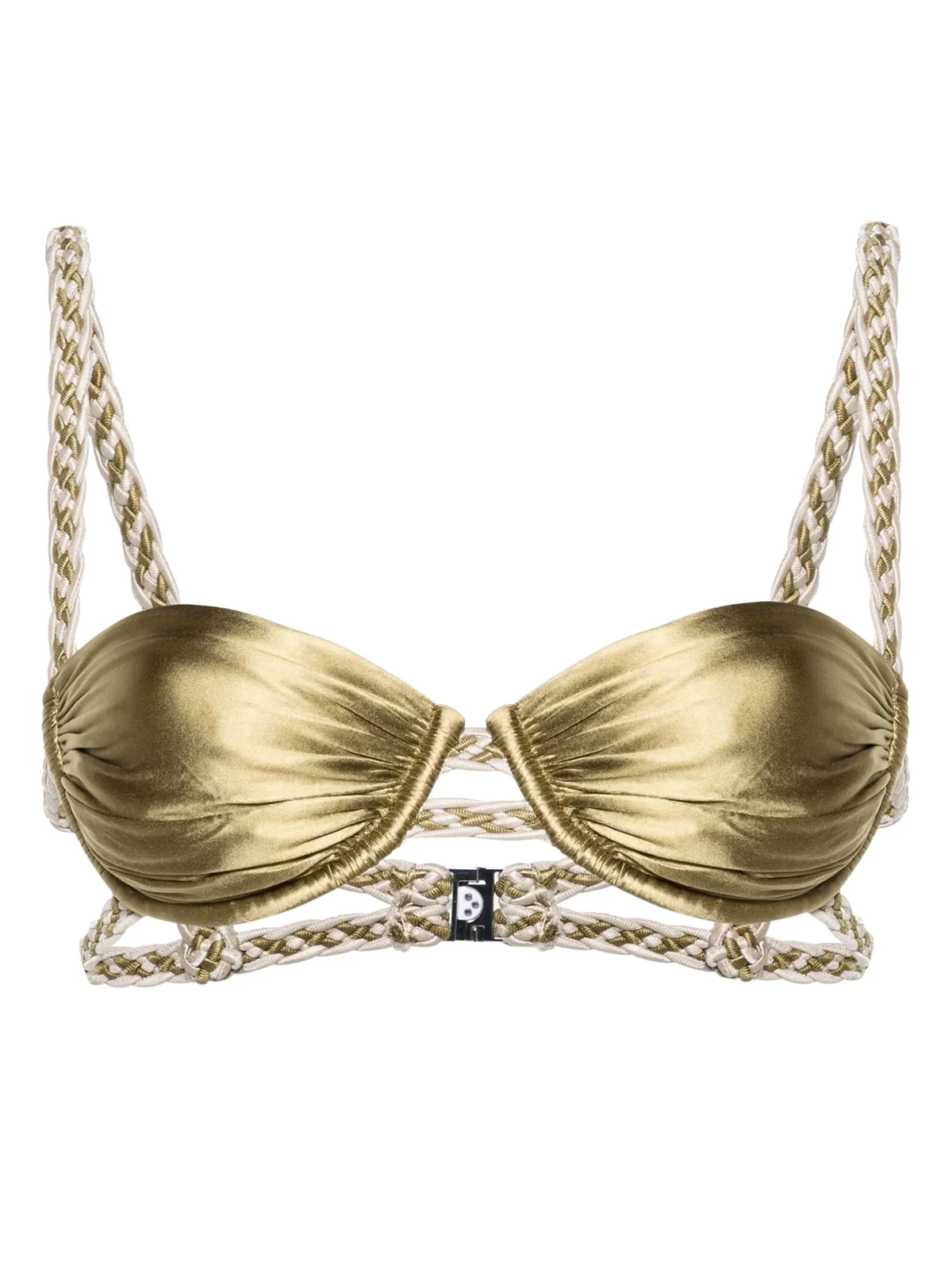 Bikinioberteil mit geflochtenen Trägern