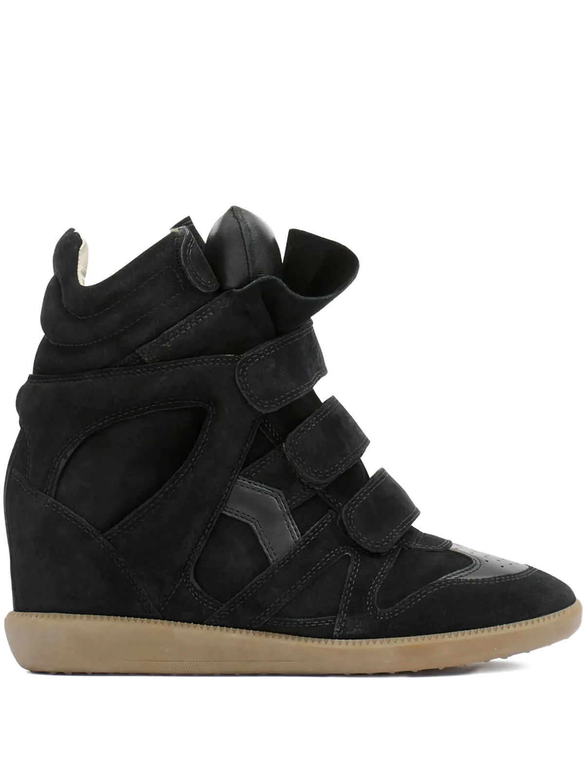 Wedge-Sneakers mit Klettverschluss