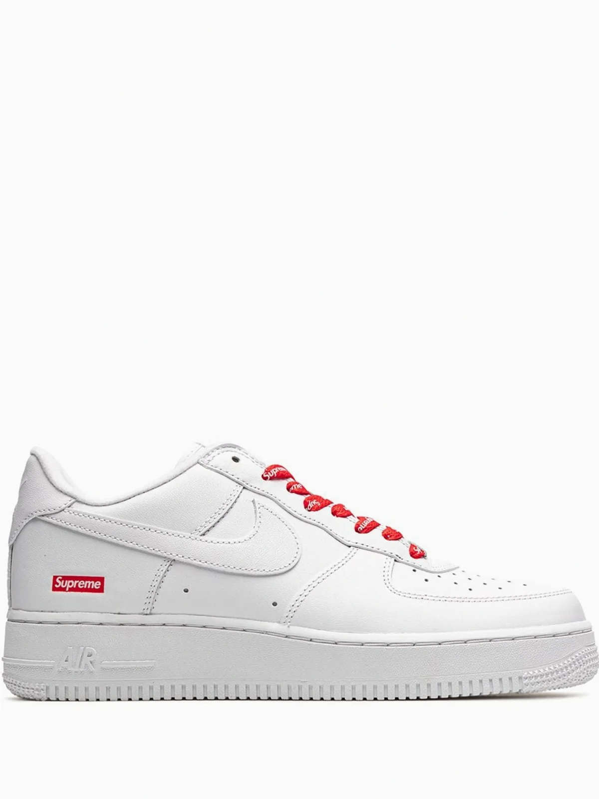 x Supreme Air Force 1 Mini Box Logo White Sneakers