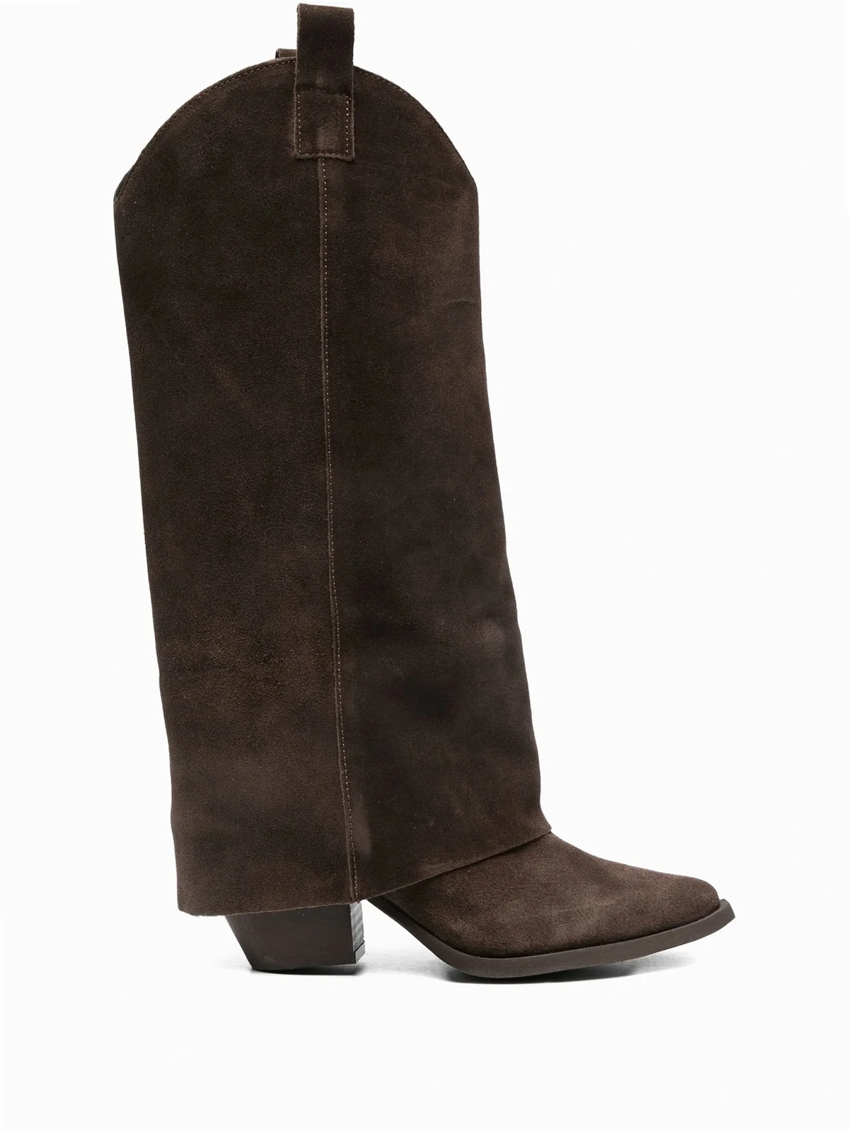 Kniehohe Wildlederstiefel 80mm