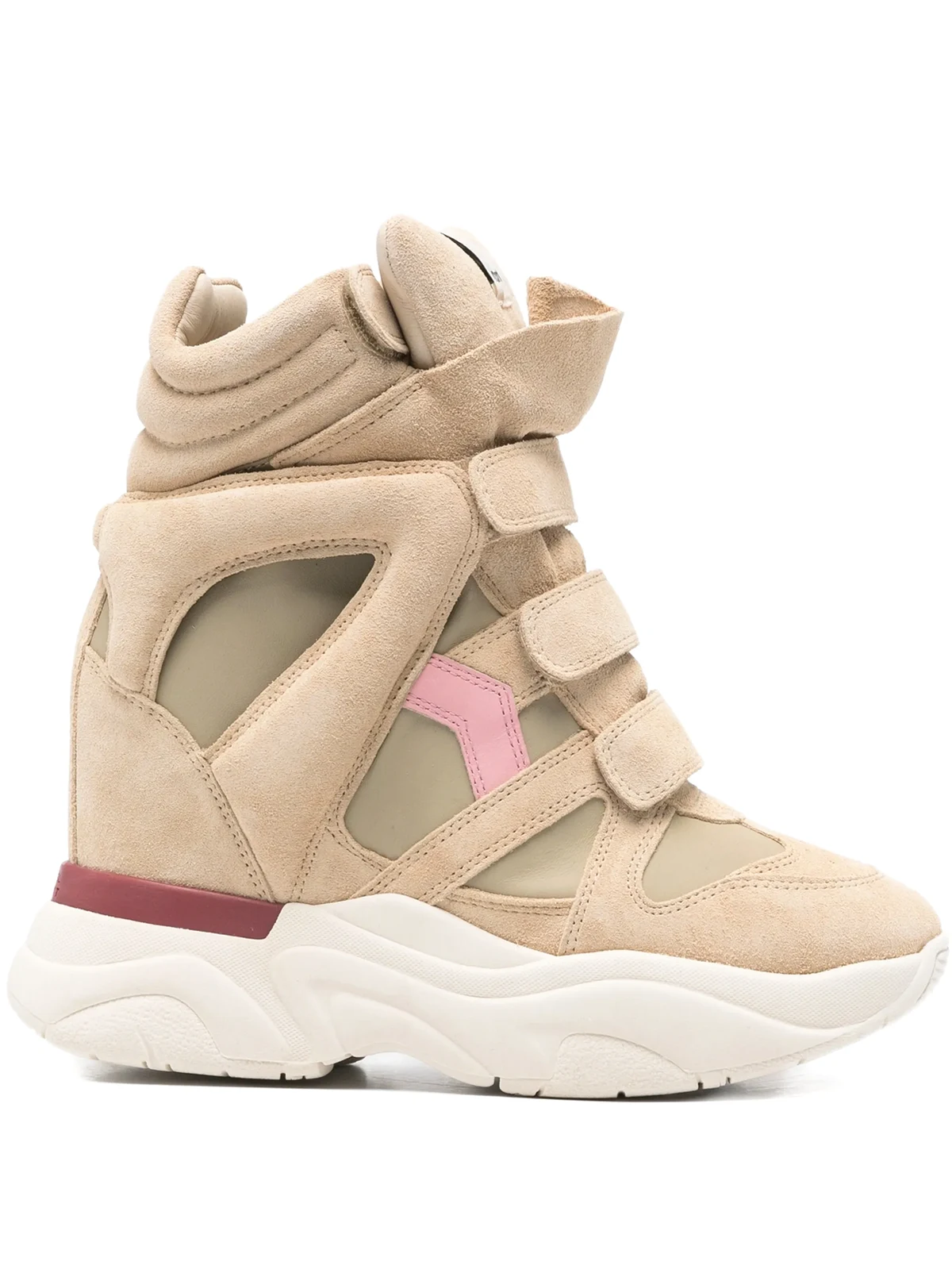 Plateau-Stiefeletten mit Klettverschluss