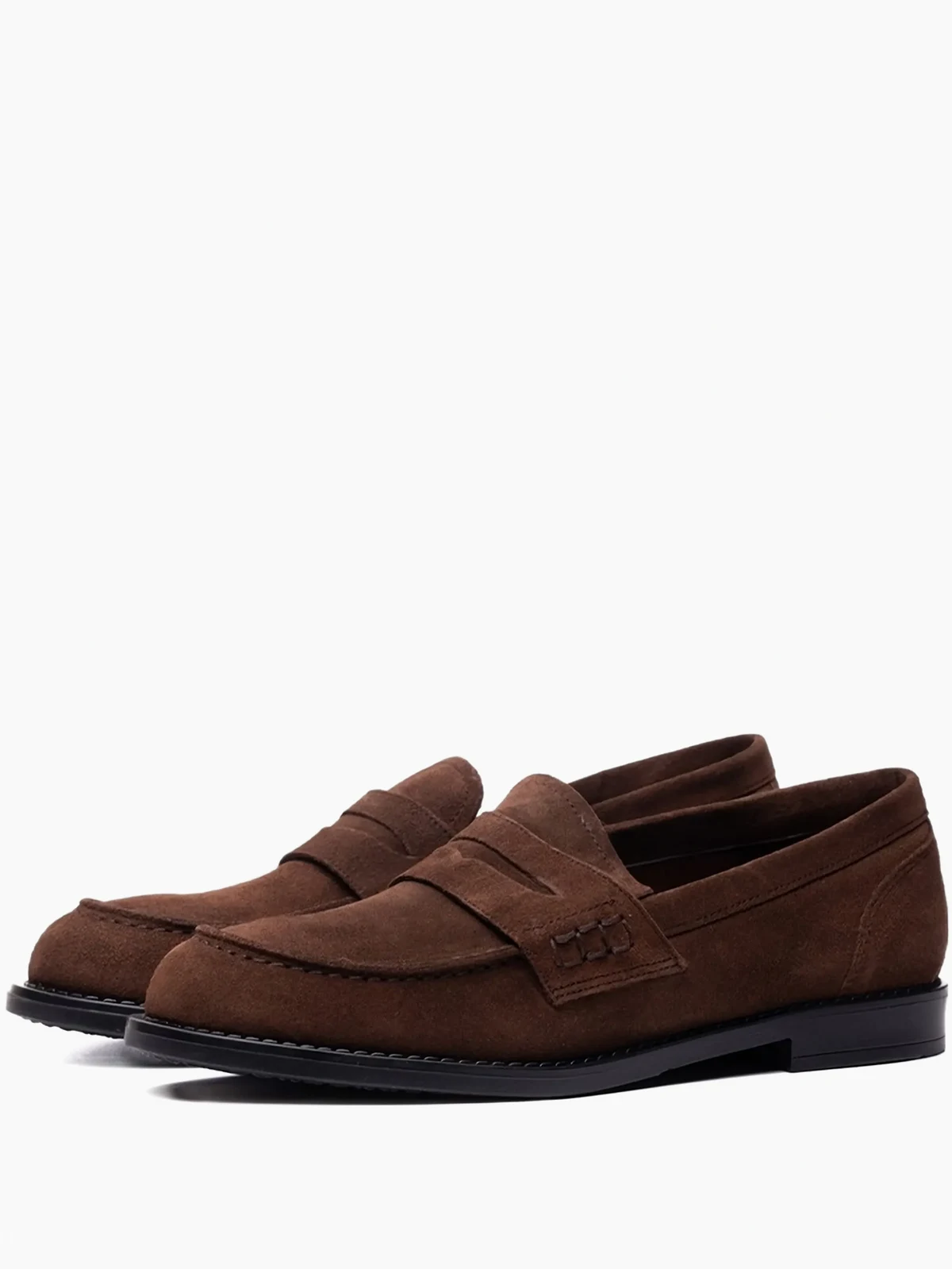Loafer aus Wildleder mit runder Kappe