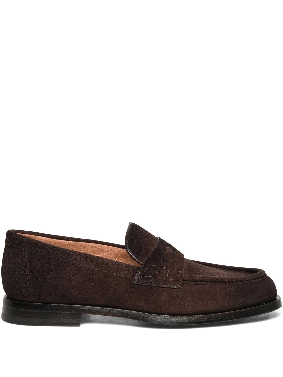 suede penny loafers