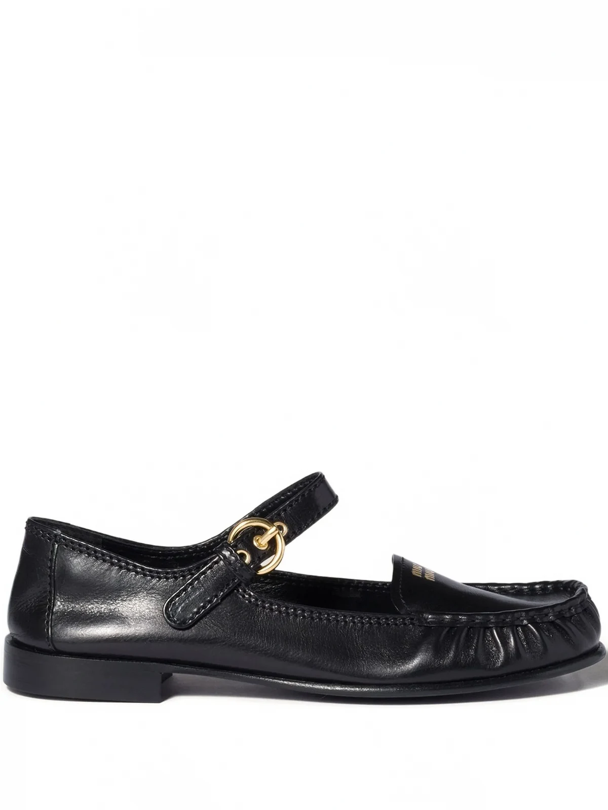 strap-detail loafers
