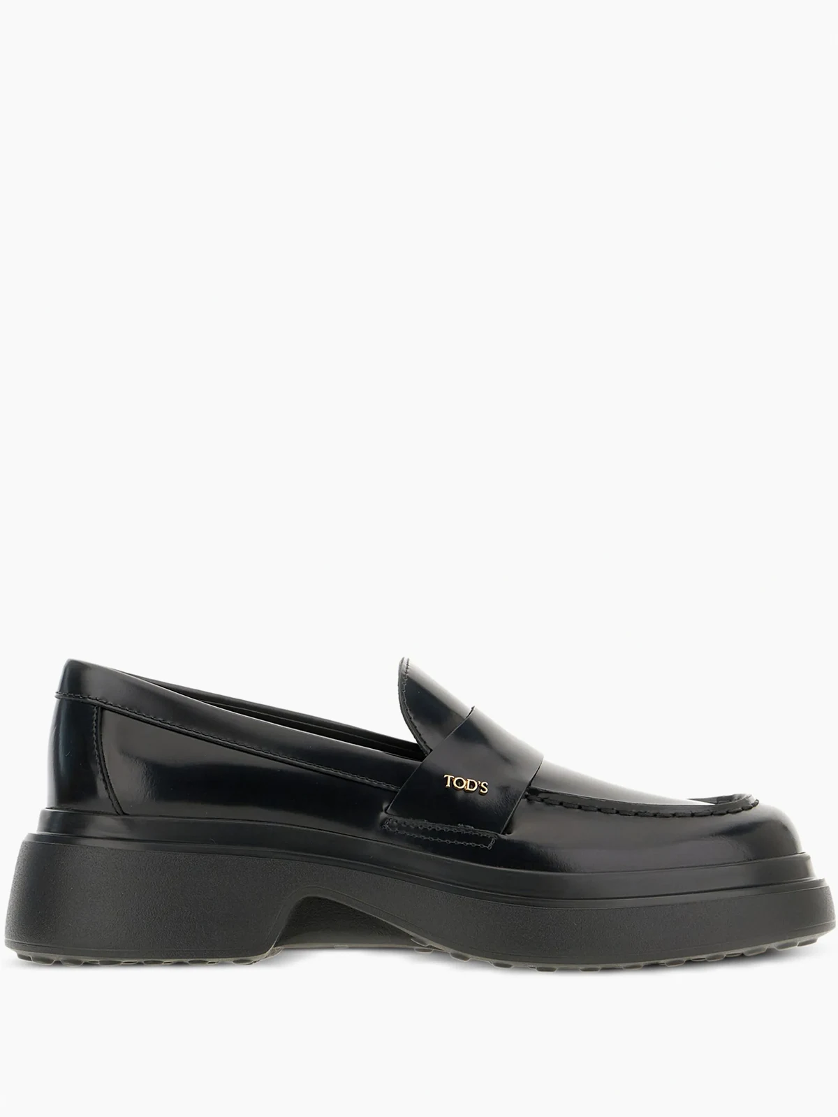 platform leather loafers