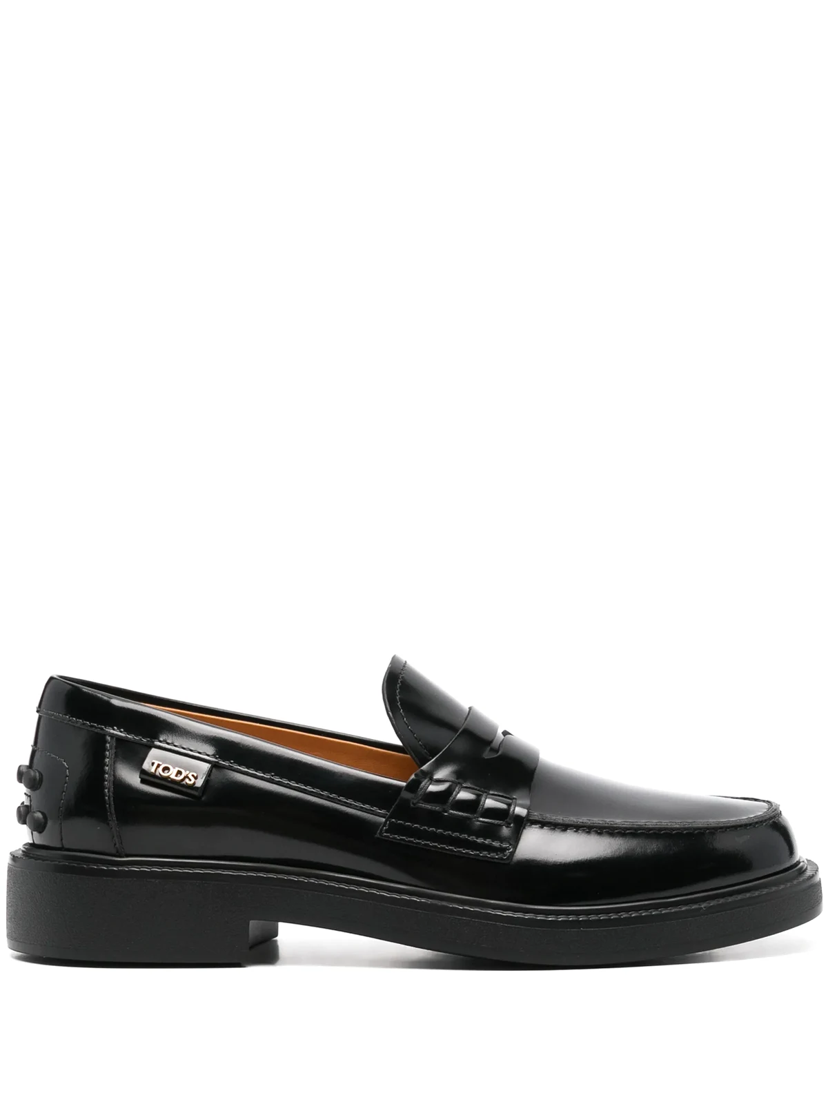 logo-lettering loafers