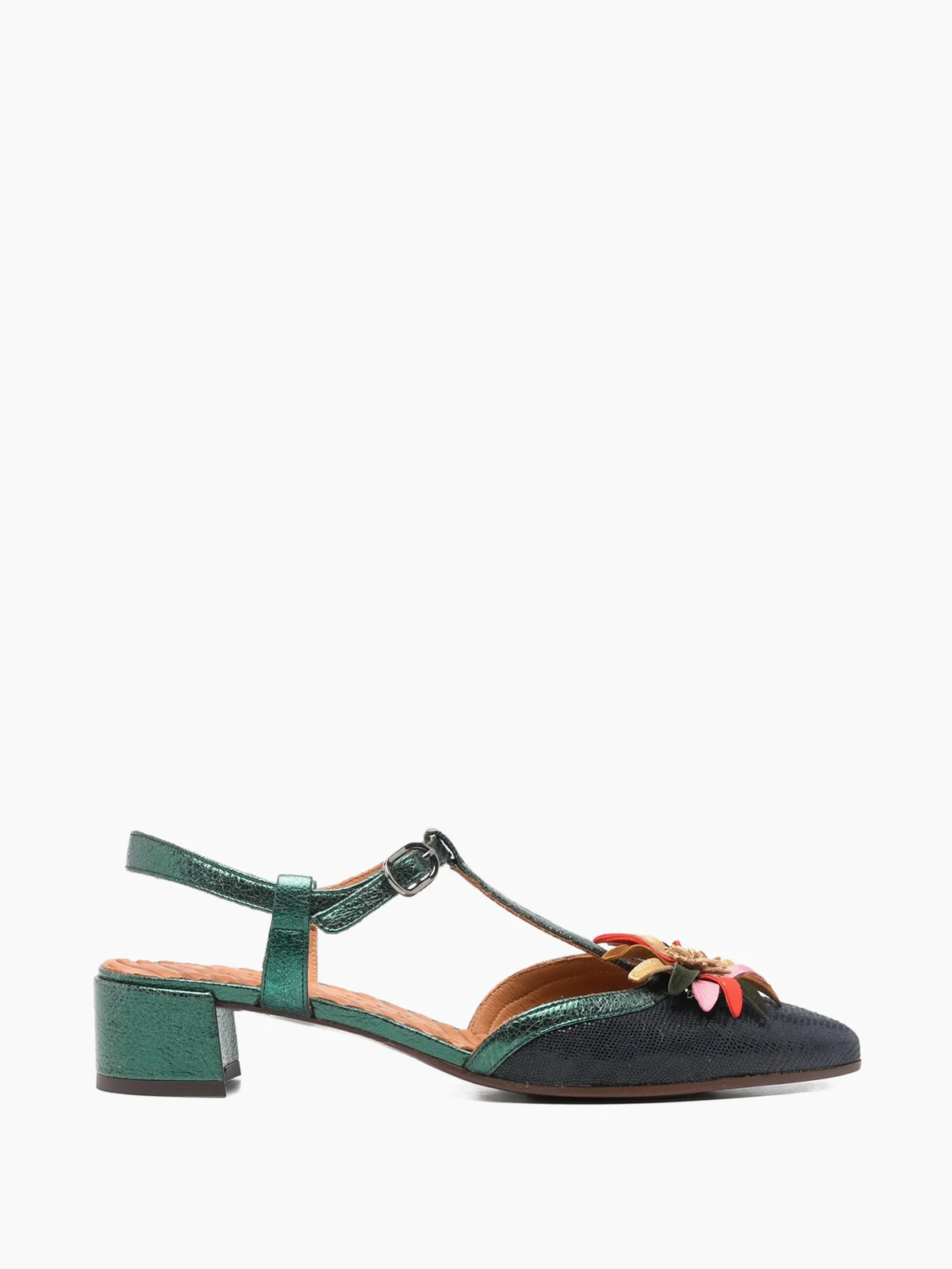 Heleni Pumps mit Blumenverzierung