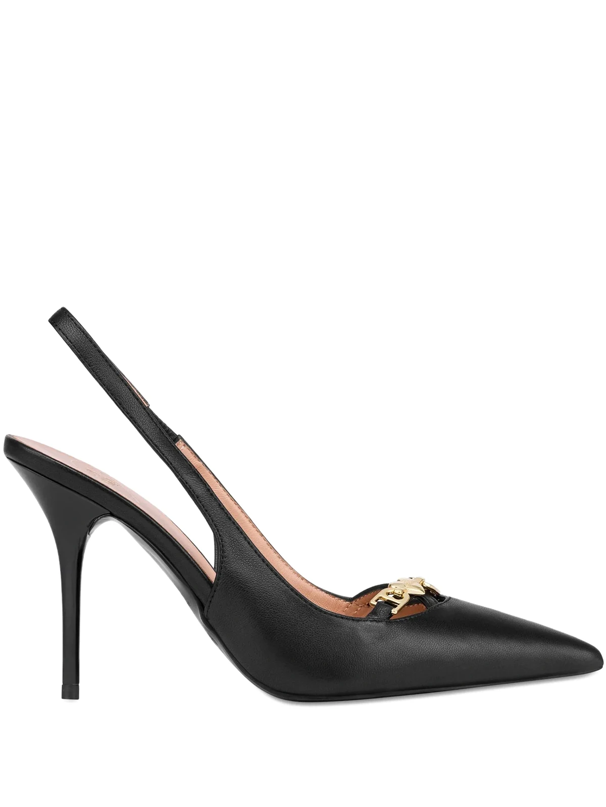 slingback leather pumps