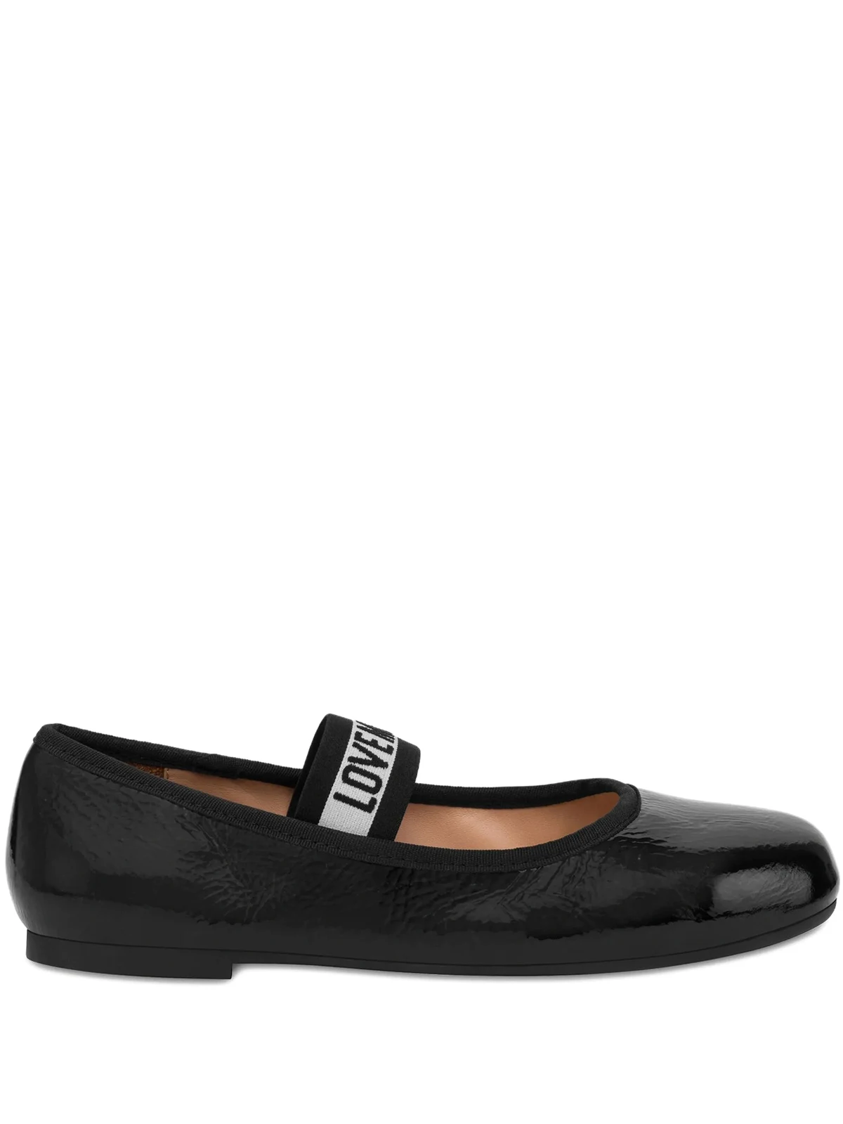 Ballerinas mit Logo-Jacquard