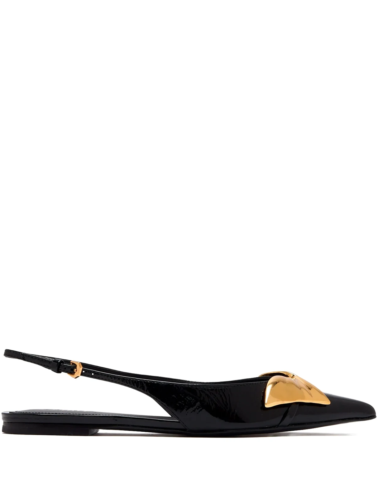 Flache Slingback-Pumps mit Schleife