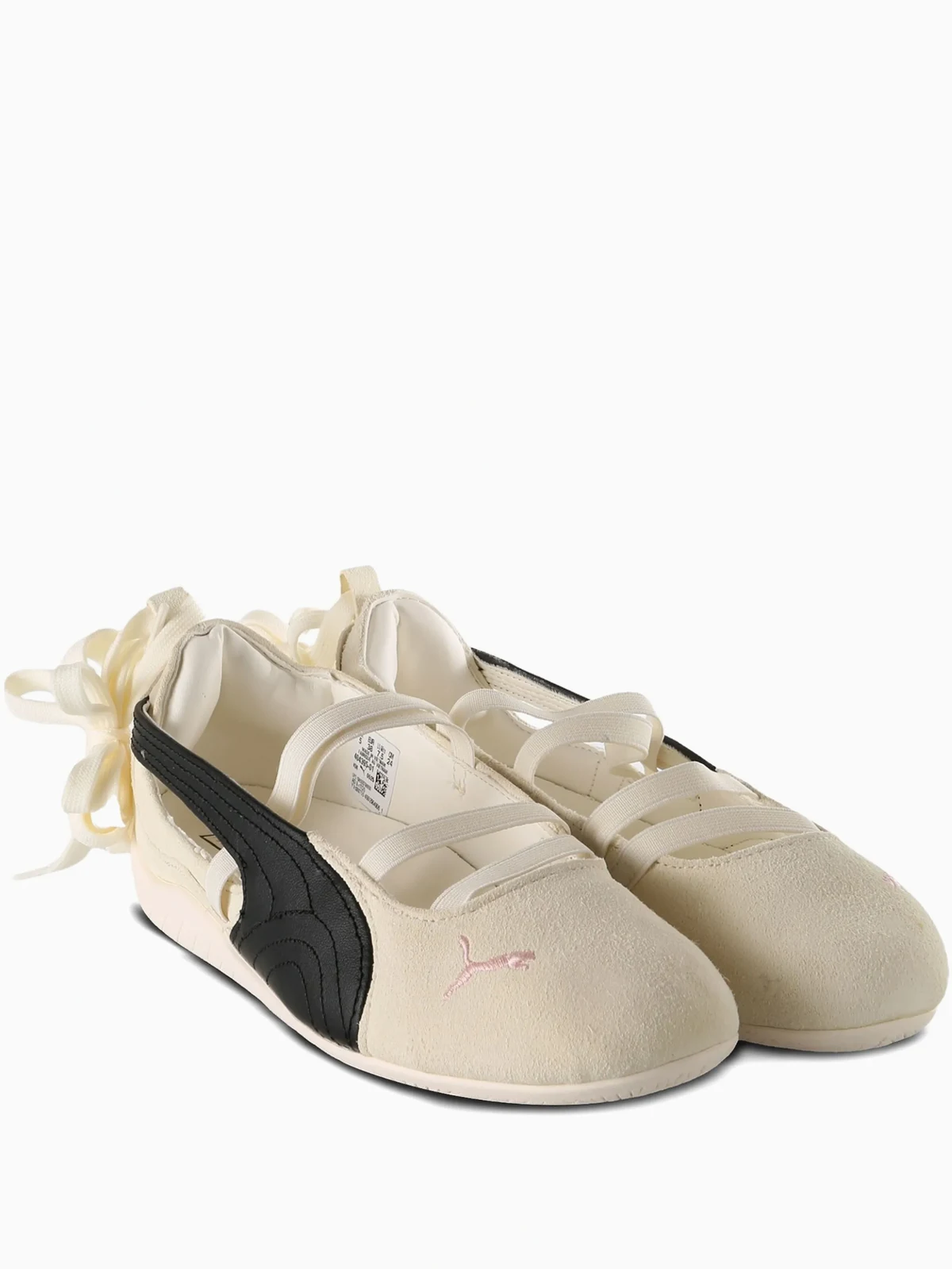 x Rosé Speedcat bow-detail ballet flats