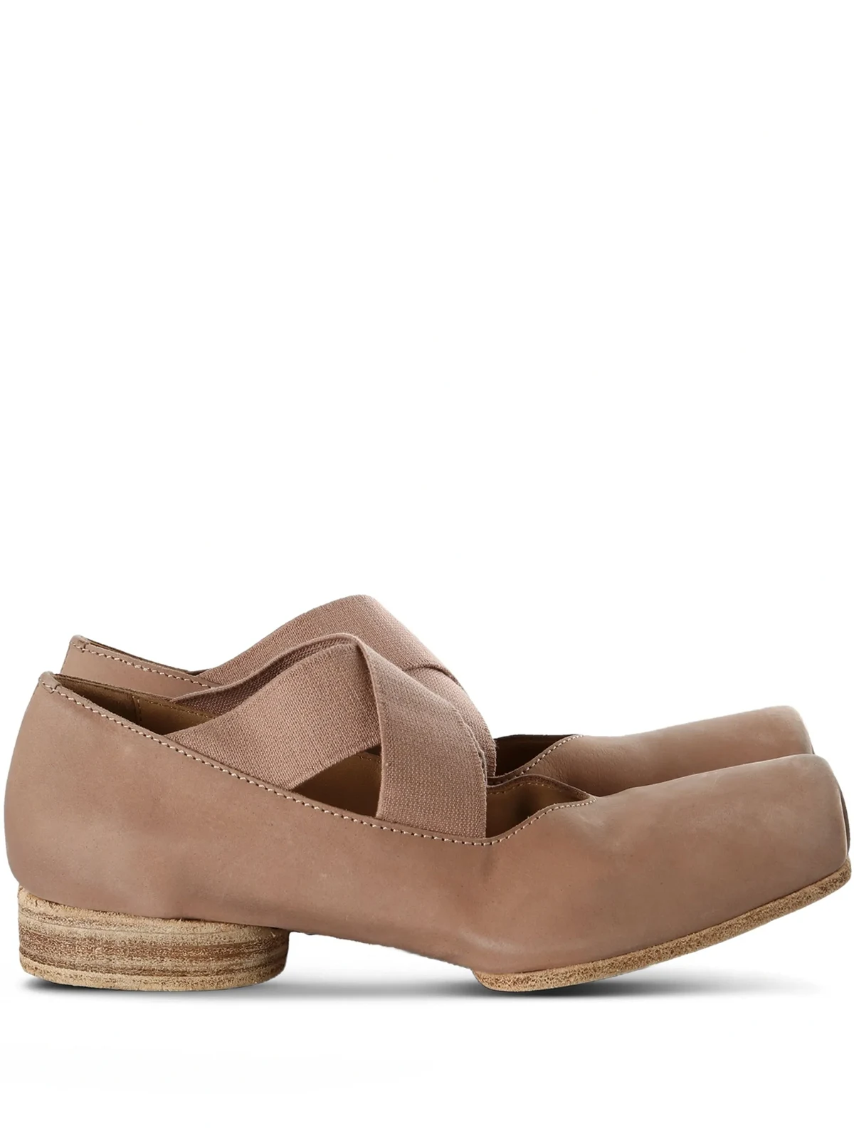 crossover-strap ballet flats