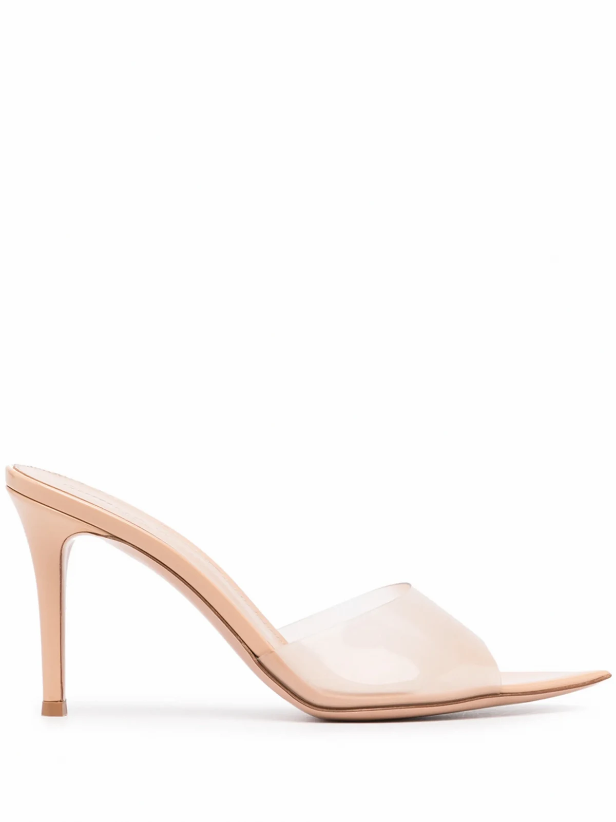 Elle 85mm transparent-strap mules