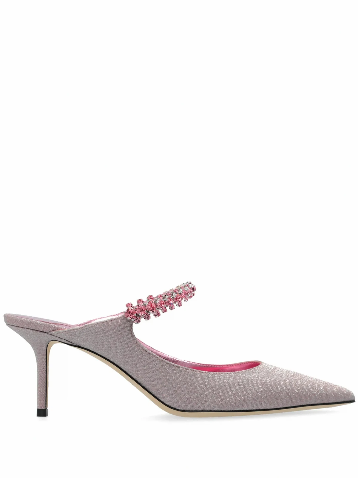 Bing crystal embellished mules