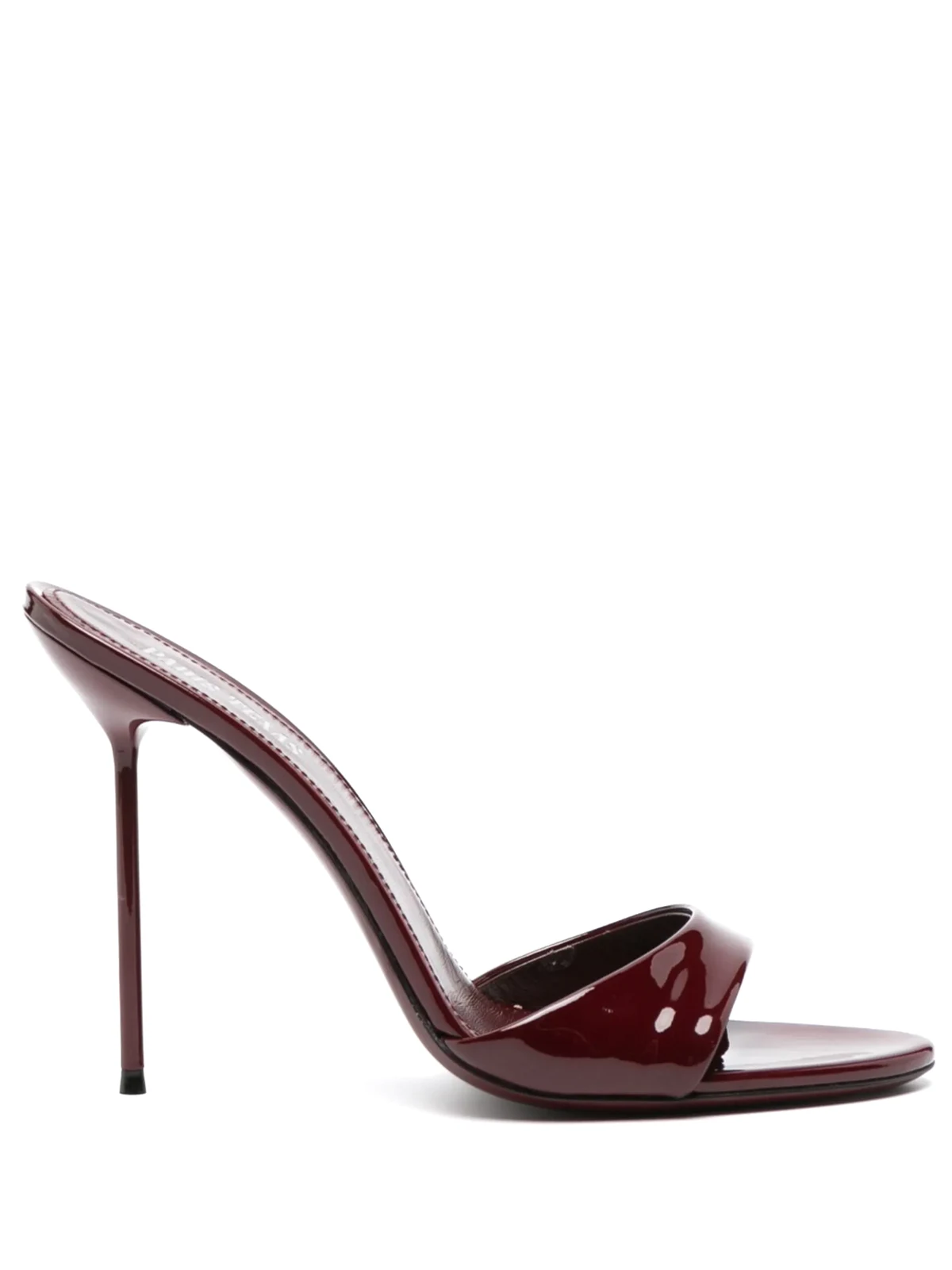Lidia 105mm patent-leather mules