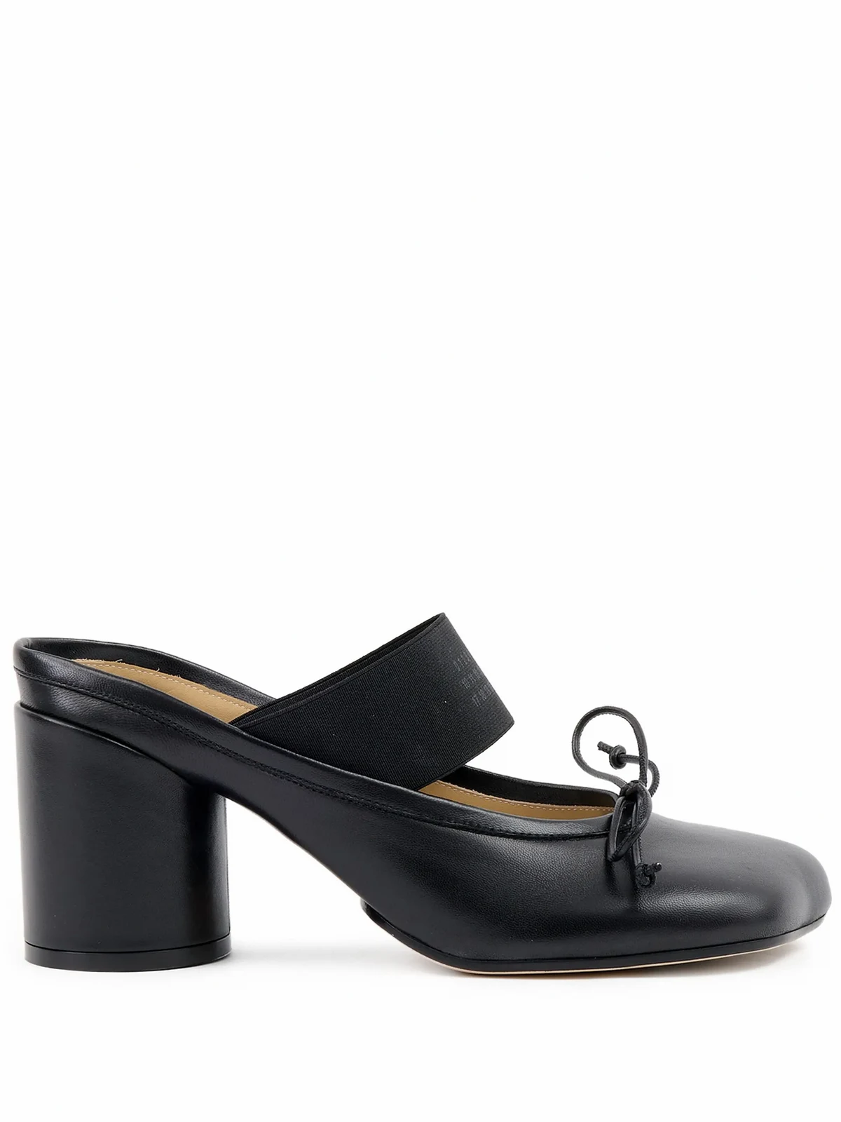 70mm logo-elastic Ballet mules