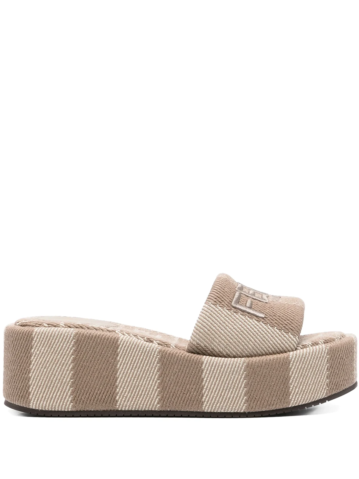 Pantoletten mit Logo-Stickerei