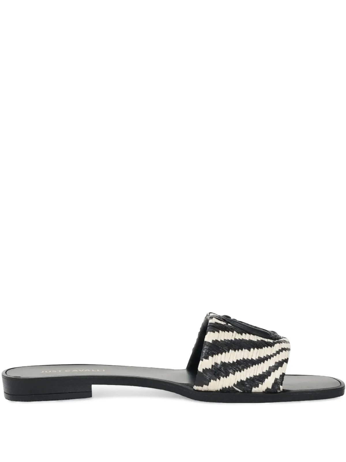 Elisie striped slide sandals