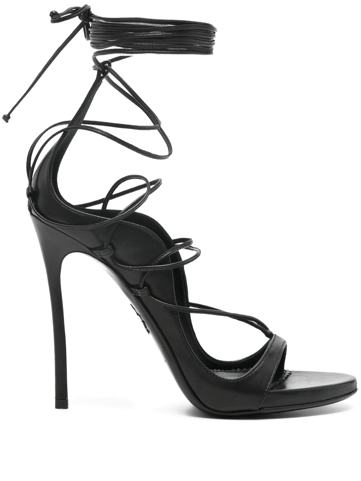 105mm leather heeled sandals