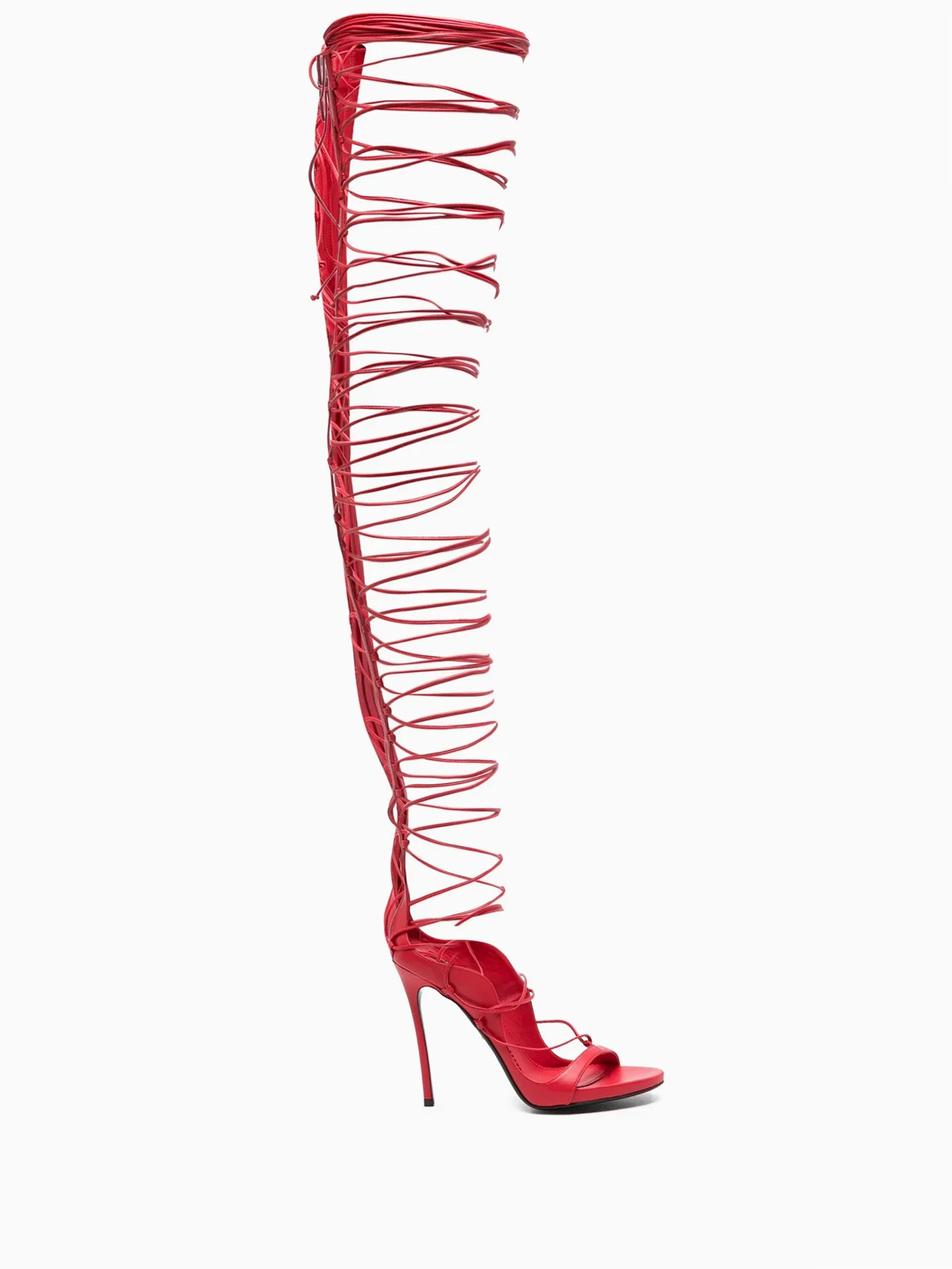 lace-up stiletto sandals