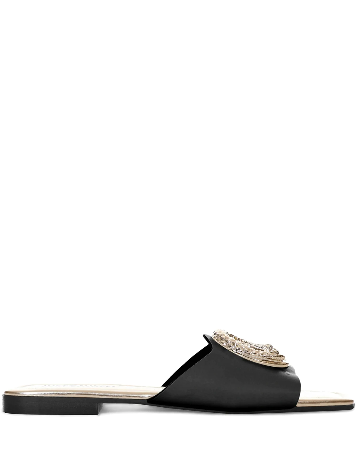 Elisie satin slide sandals