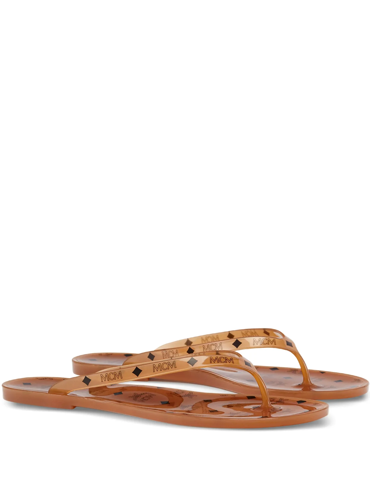Sandalen mit Monogramm-Print
