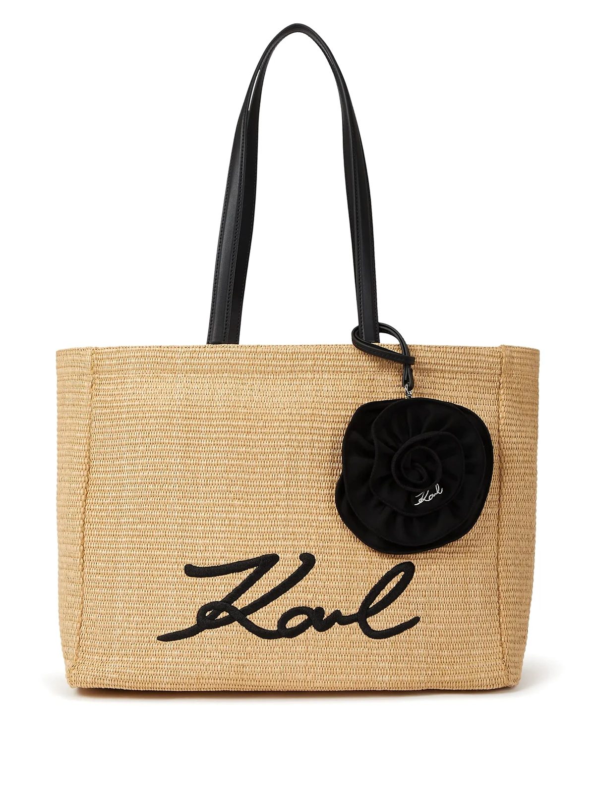 Signature Tote Bag mit Blumenapplikation