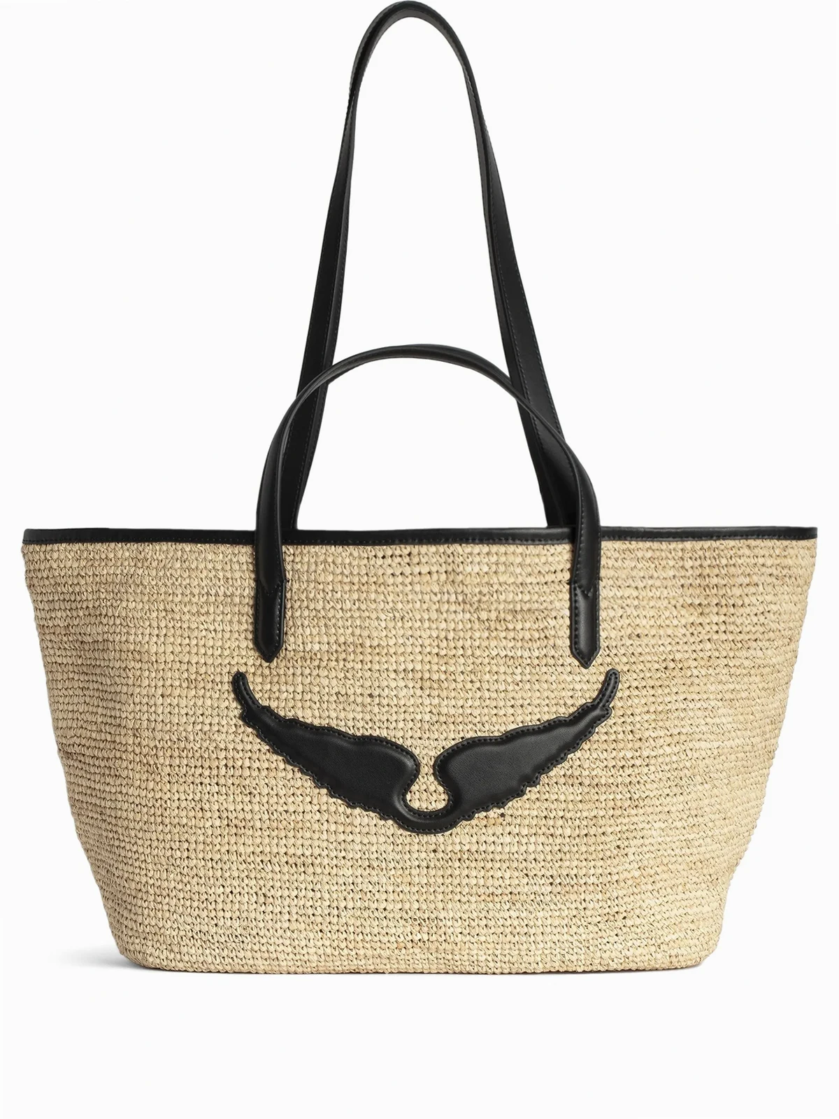 large Wings basket beach bag