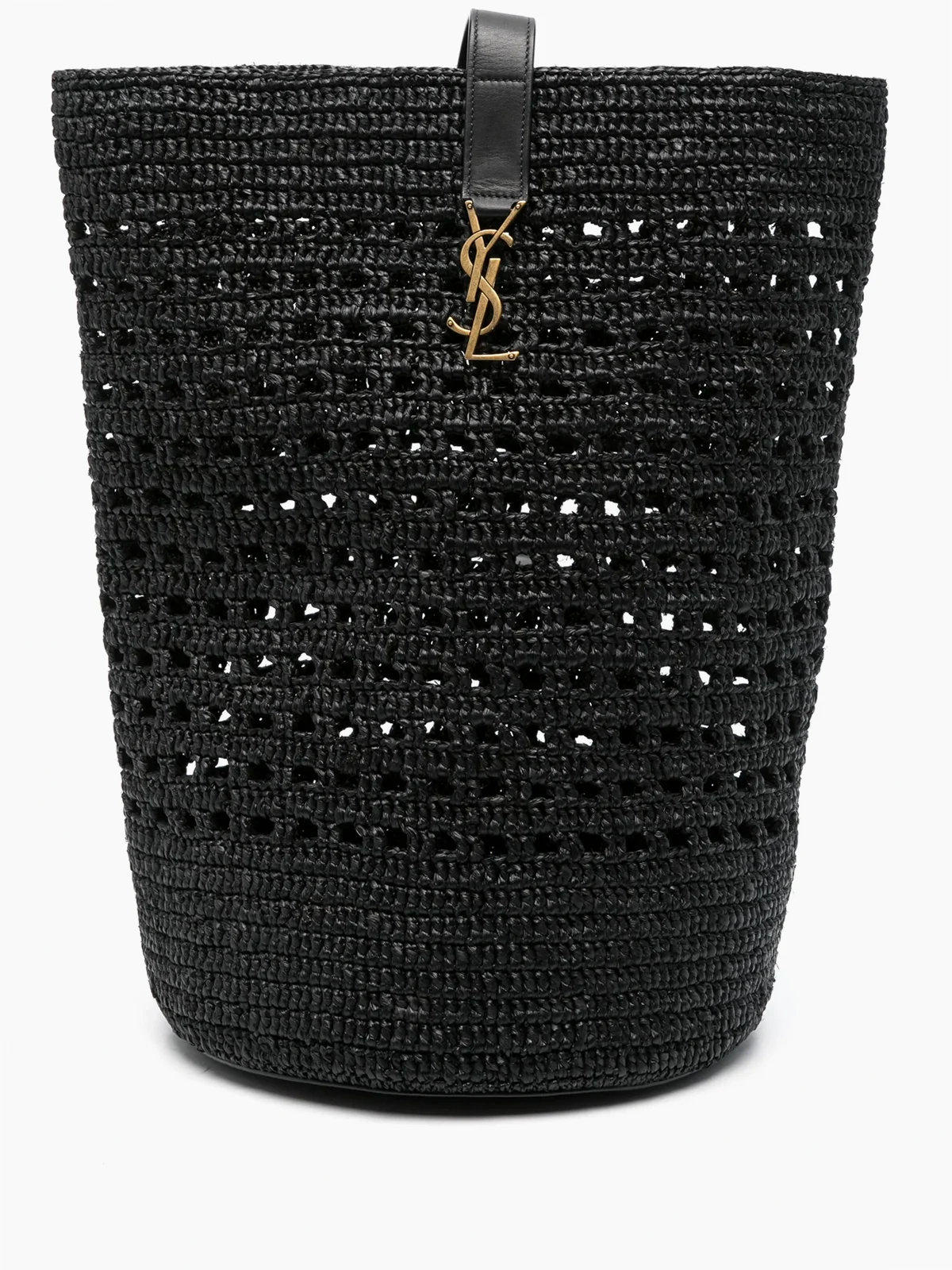 woven raffia bucket bag