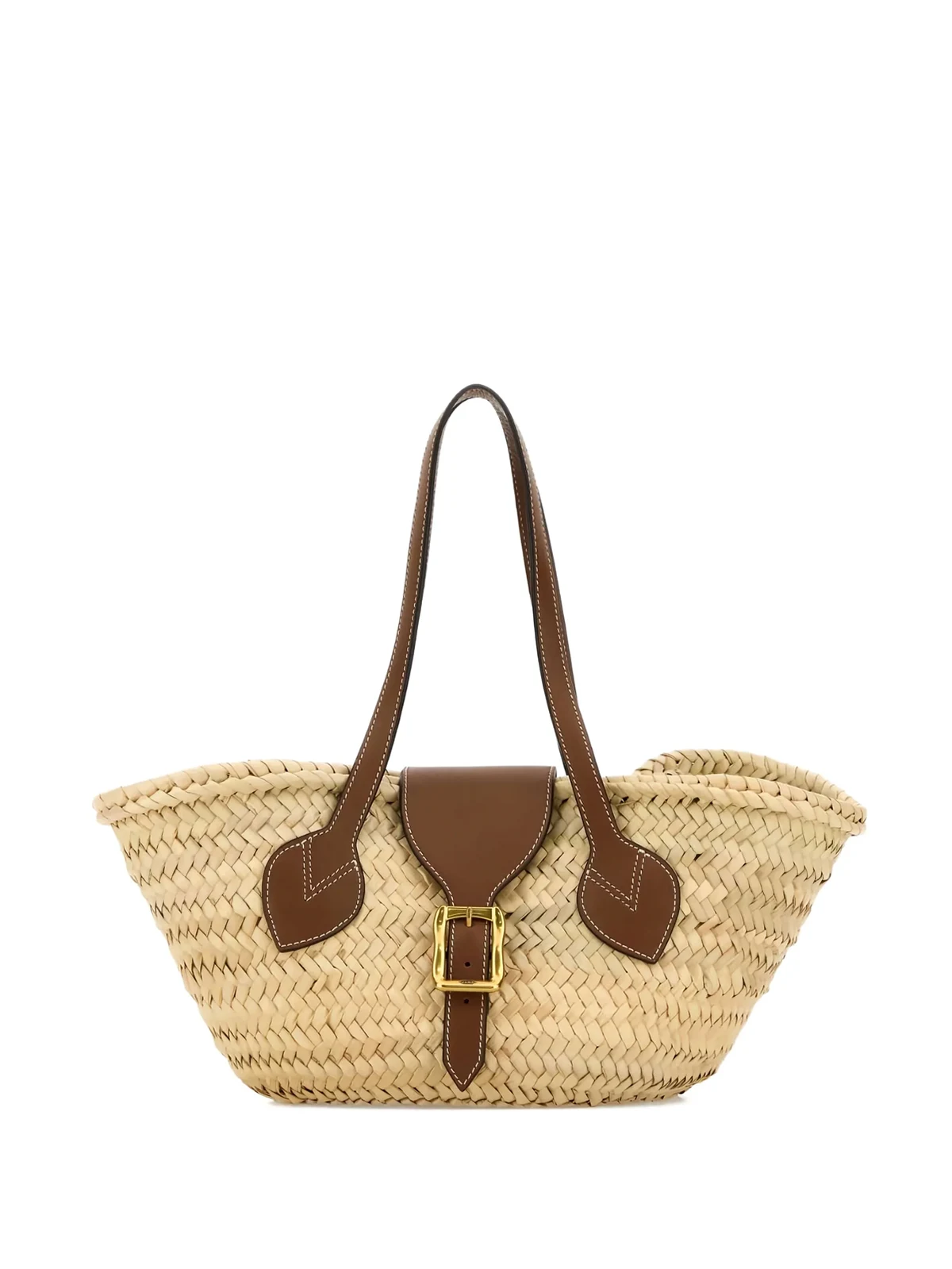 straw buckle shoulder bag