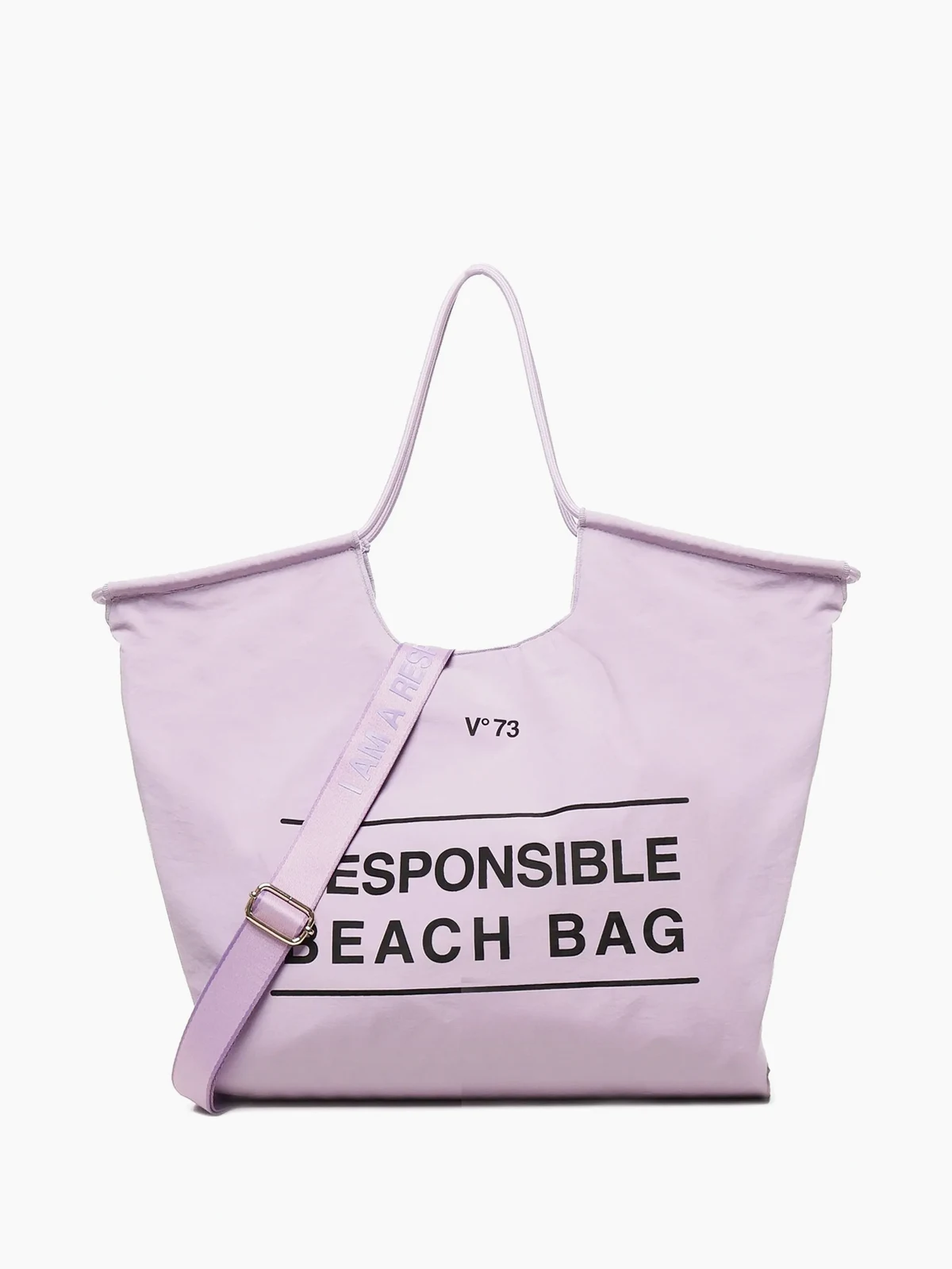 logo-print beach bag