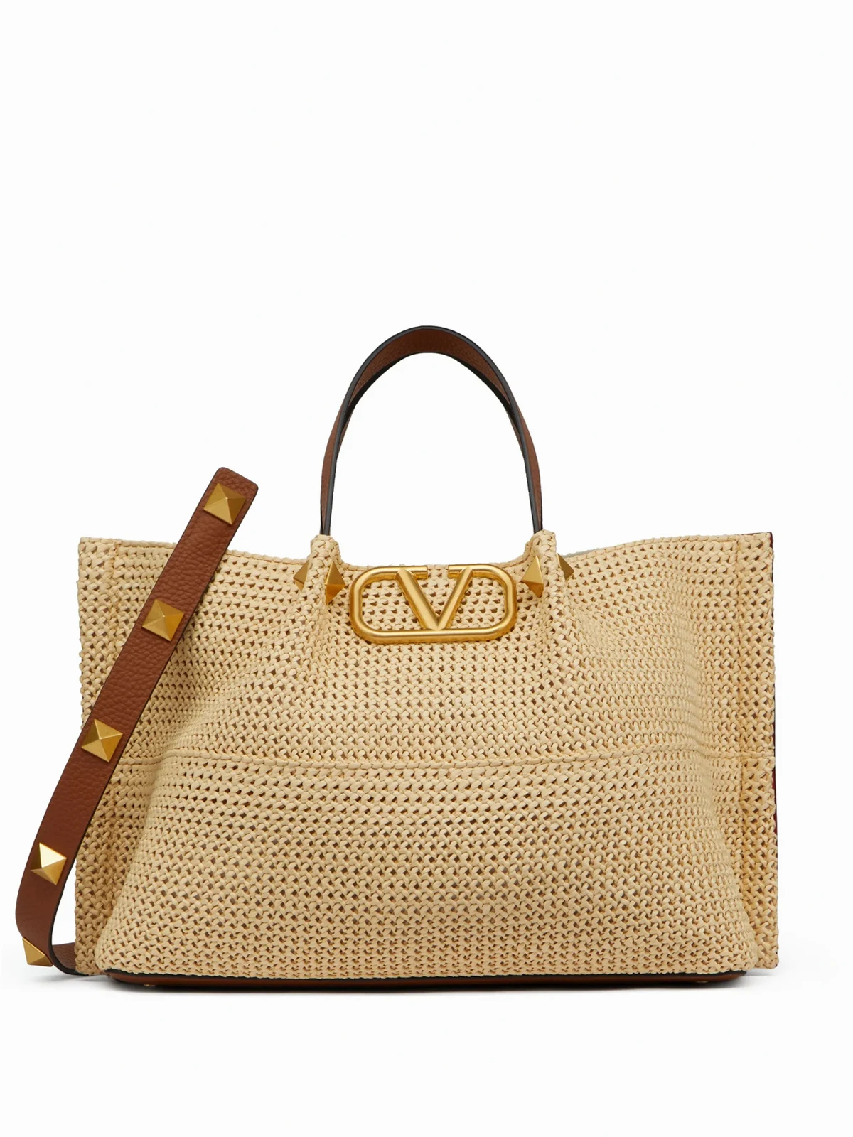 medium Summer straw tote bag