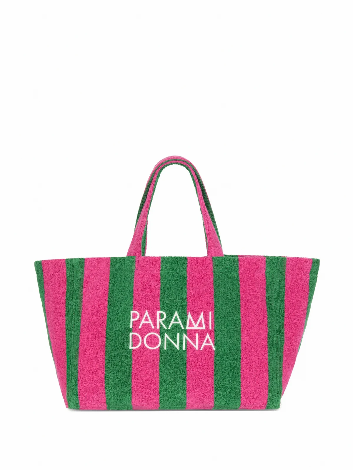 large striped tote bag