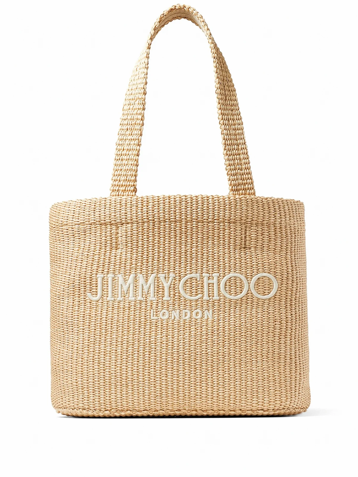 medium logo-embroidered beach bag