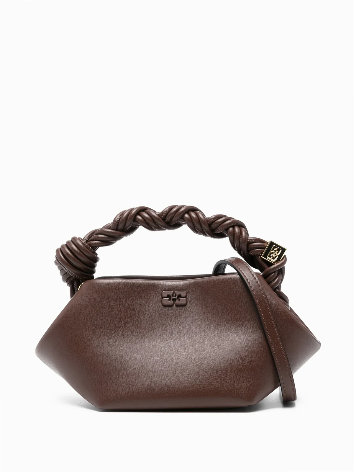 Handtasche mit verdrehtem Henkel