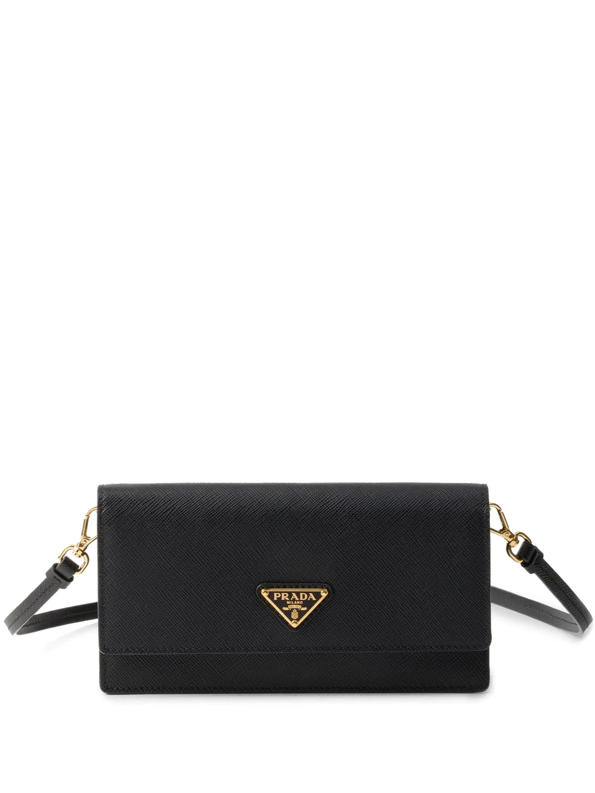 triangle-logo leather mini bag