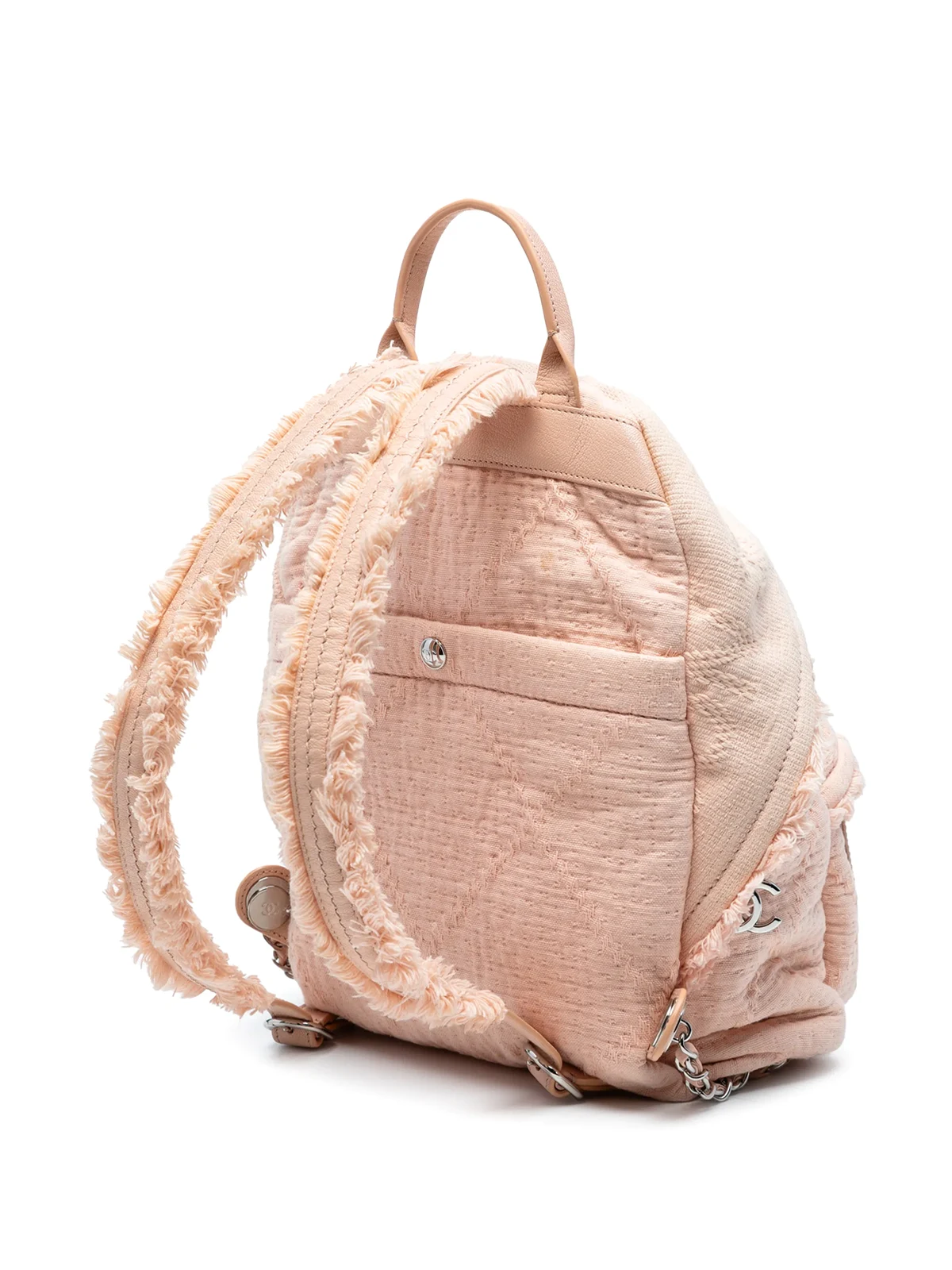 2019 Quilted Canvas Front Pocket Fringe backpack