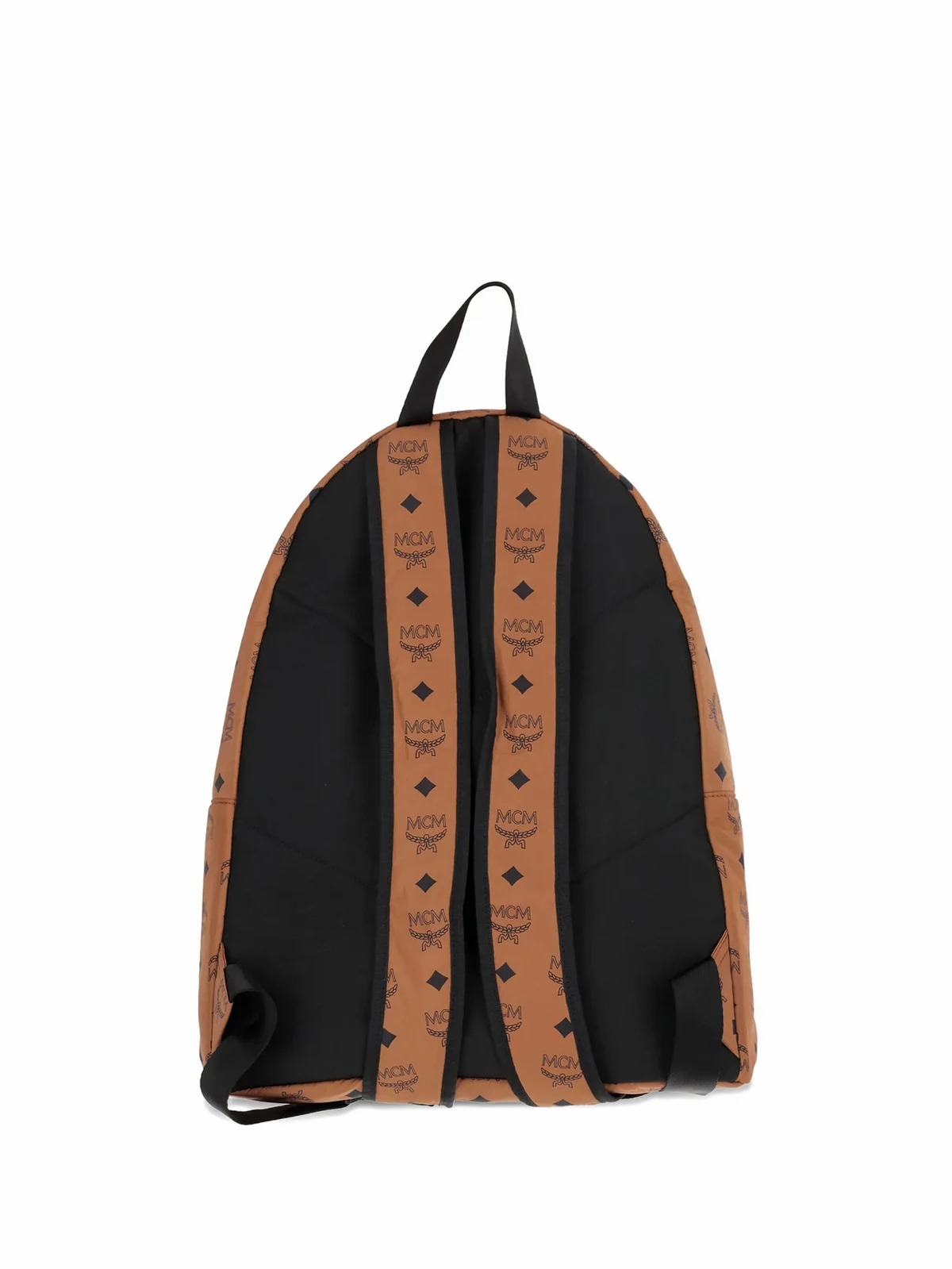 monogram-pattern backpack