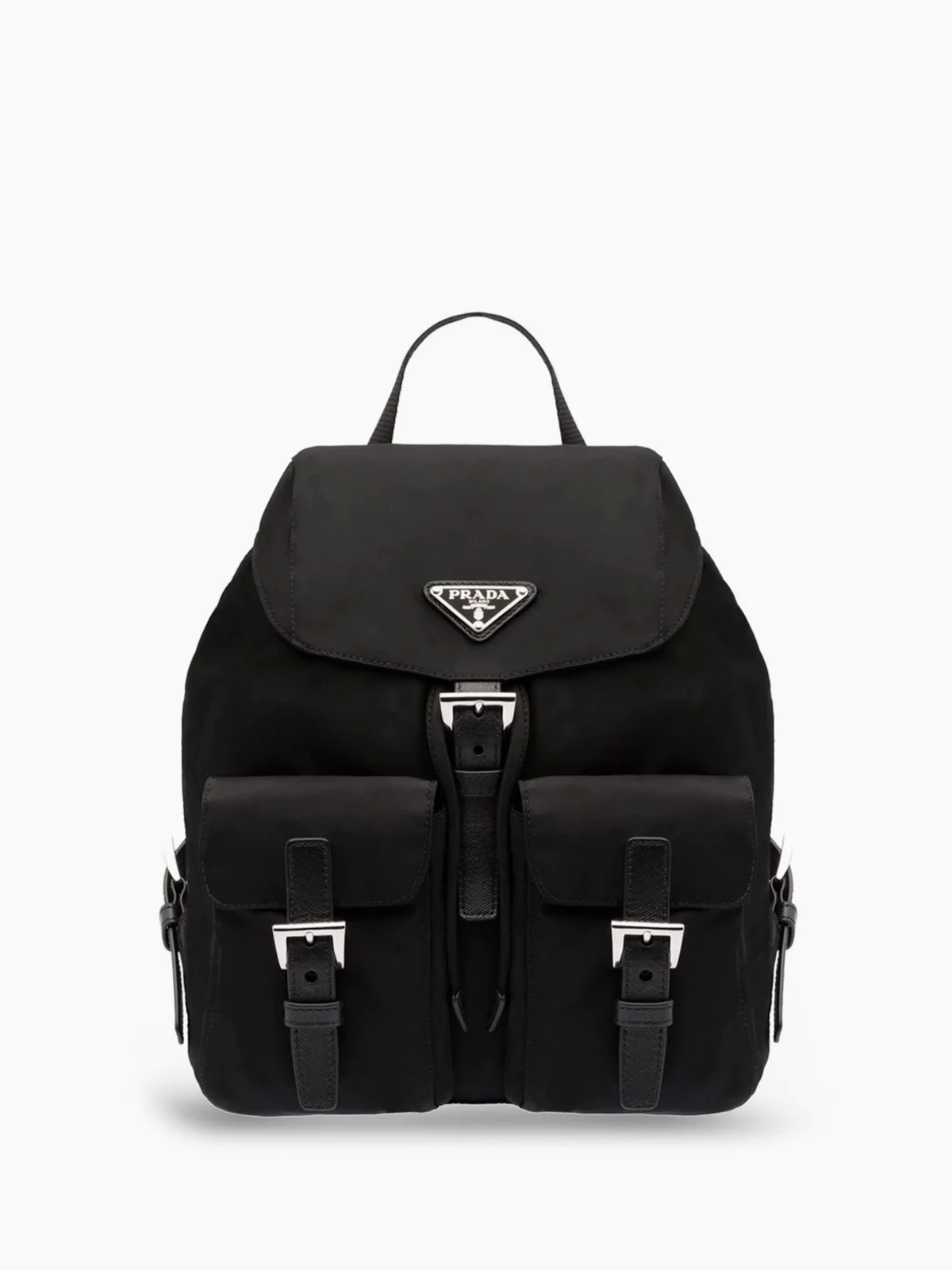 Kleiner Rucksack mit Triangel-Logo aus Emaille