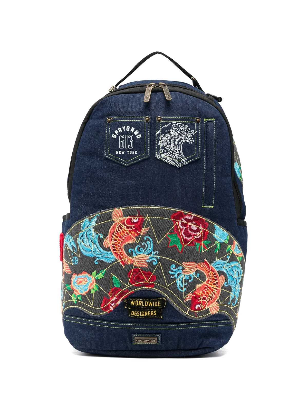 Evisu Style embroidered backpack
