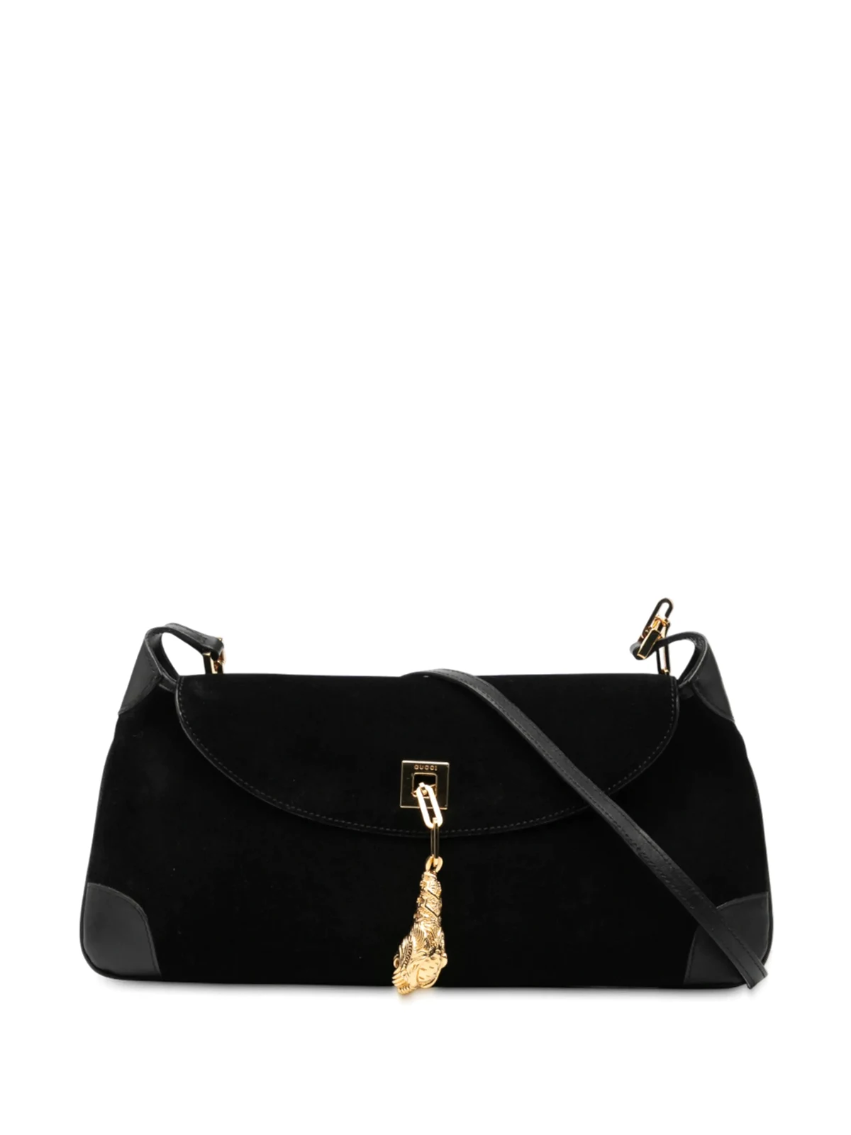 2000-2015 Suede Tiger Head shoulder bag