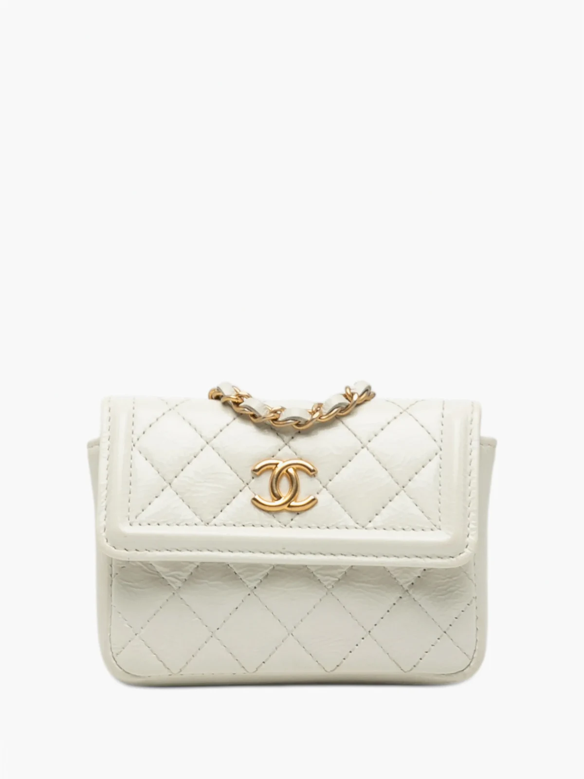 2020 Mini CC Shiny Aged Calfskin Waist Bag belt bag