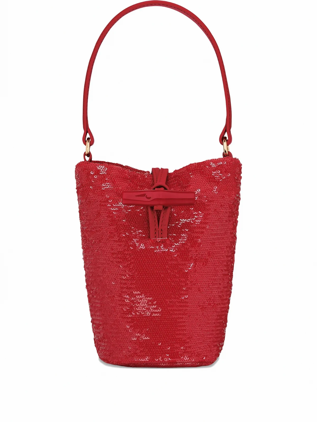 mini Le Roseau sequin-embellished bucket bag