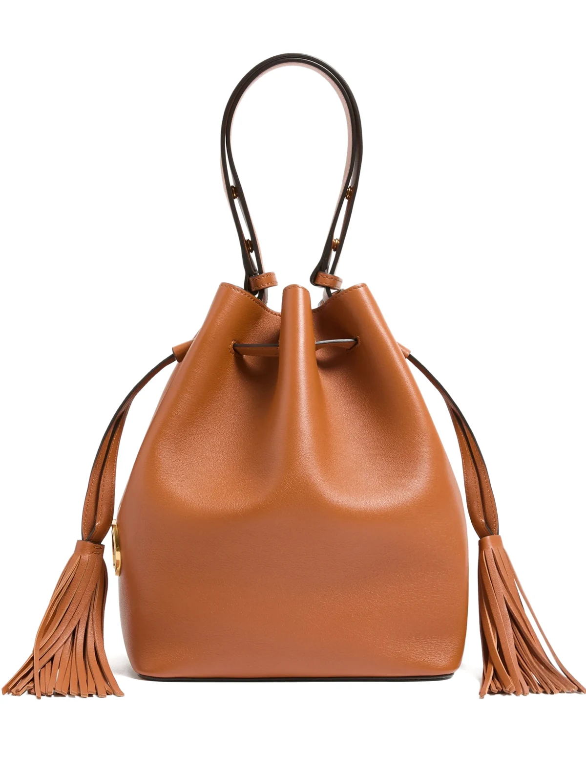 Mittelgroße Beuteltasche mit Quaste