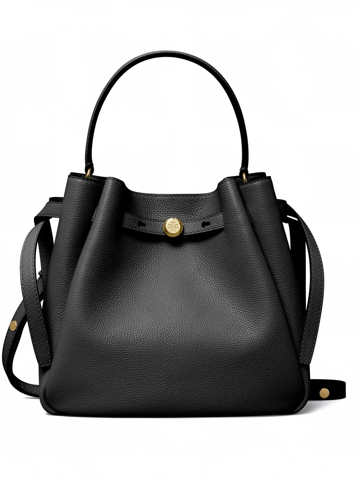 Romy pebbled bucket bag